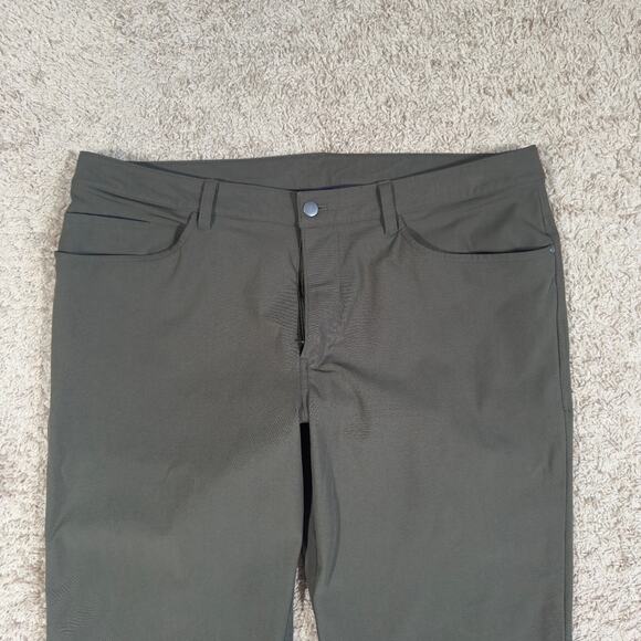 Lululemon ABC Pant Classic Green Men's 38x30 Warpstreme M5583S - Picture 2 of 10
